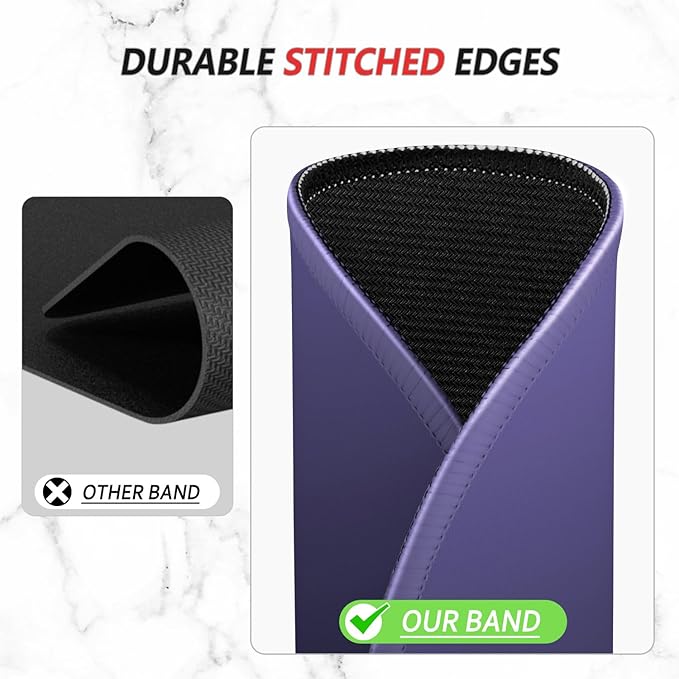 ITNRSIIET Mouse Pad Non-Slip Rubber Base Smooth Surface Stitched Edges Waterproof Durable Compatible with All Mice for Office & Gaming, Desk Accessory, Diameter 8.7 inch, Violet Gradient