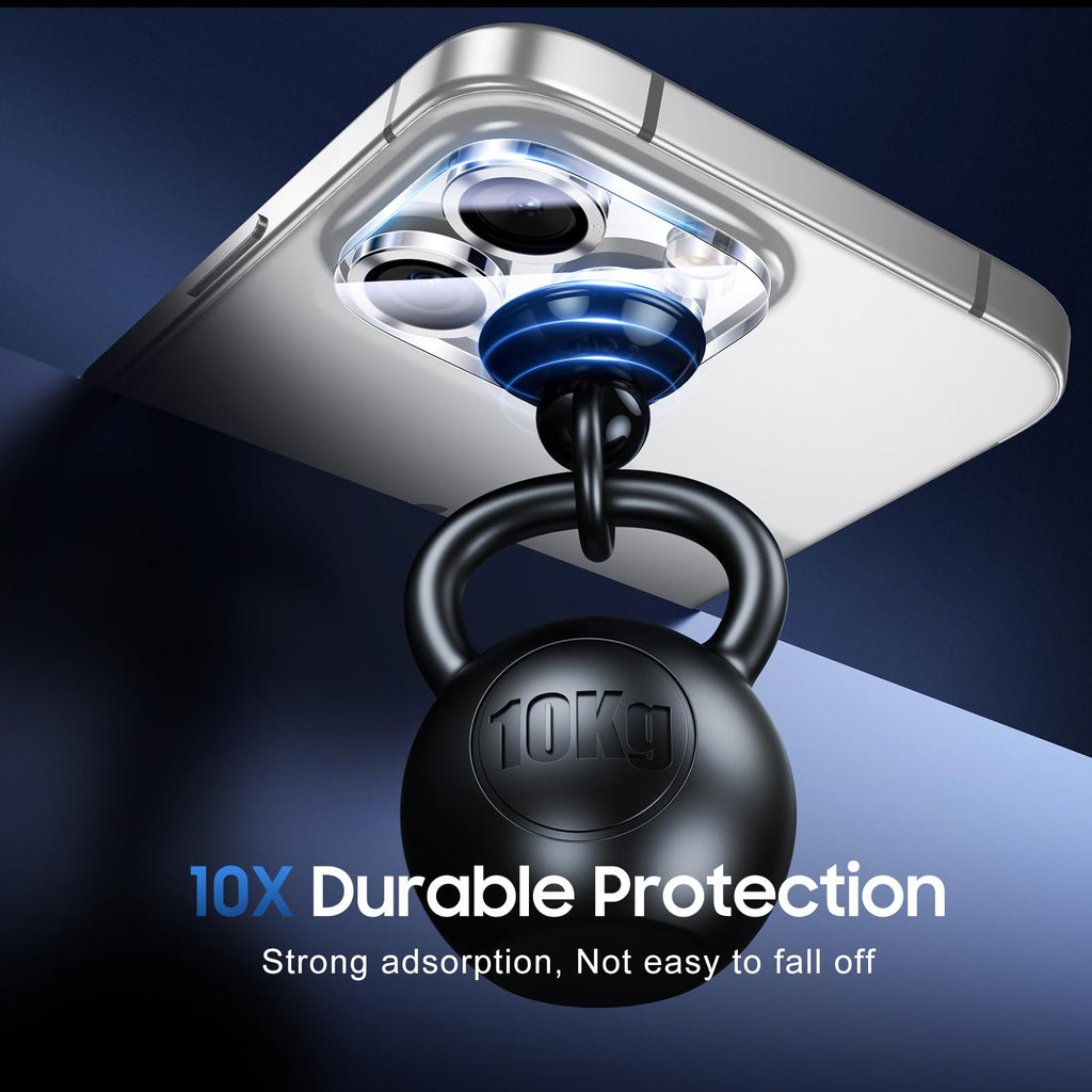 UniqueMe for 3 Pack iPhone 16 Pro/16 Pro Max Camera Lens Protector -Silver
