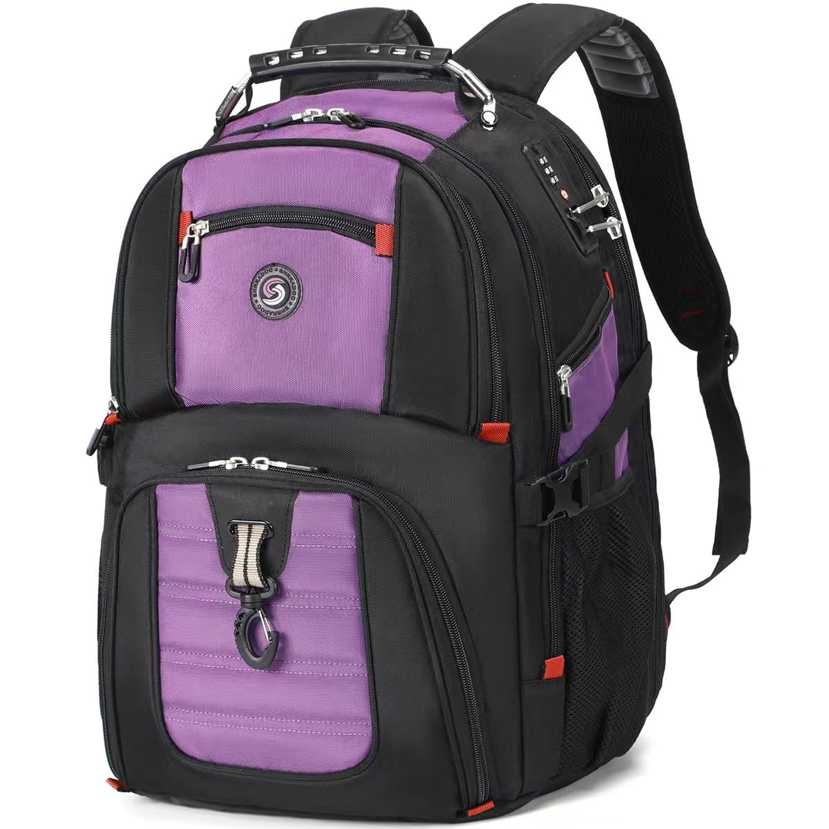 SHRRADOO Extra Large Travel Laptop Backpack for Men, Work College Backpacks