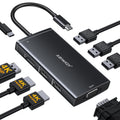 USB C Docking Station Dual Monitor Computer Multiple Monitor Hub Adapter