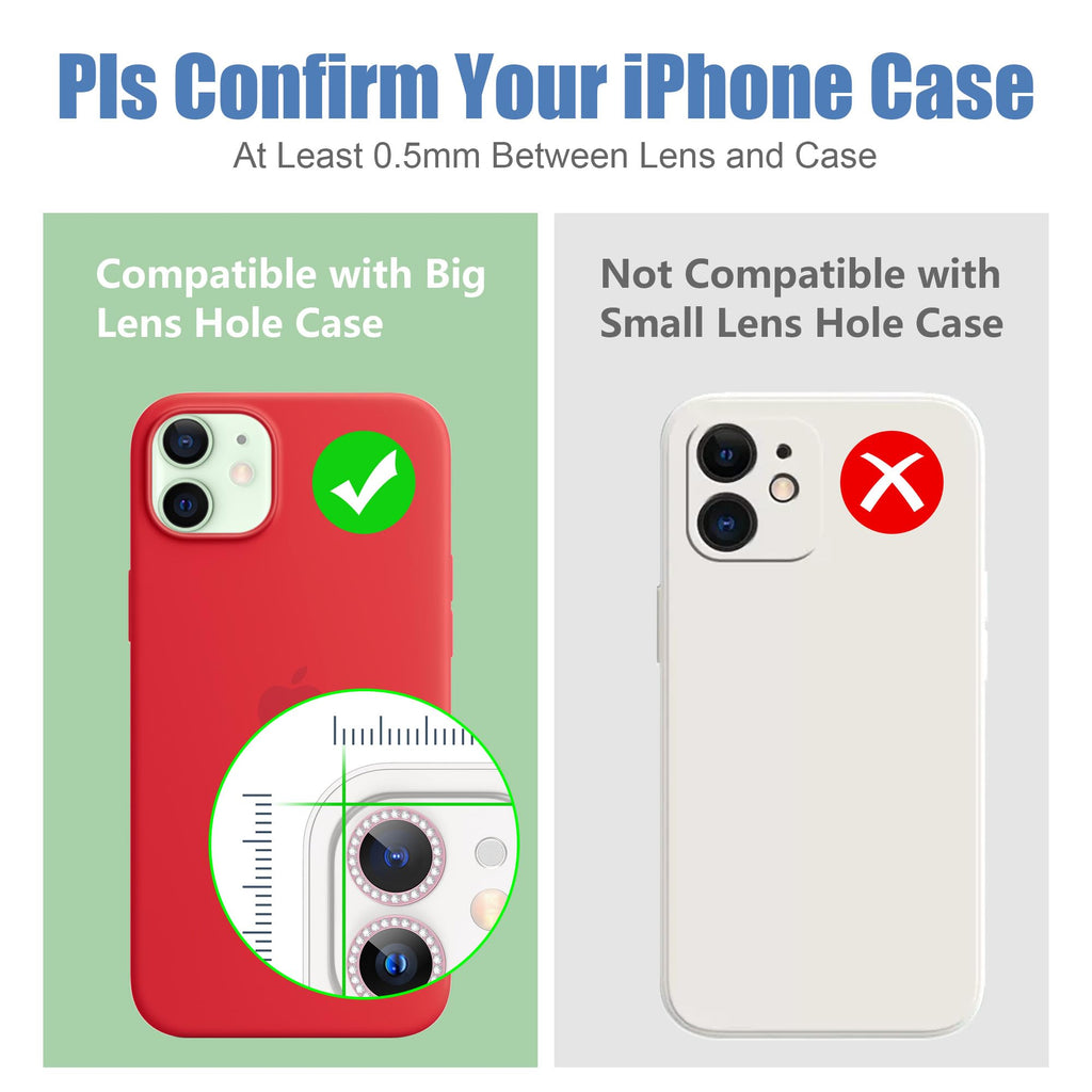 AGVEE 3+3 6 Pack for iPhone 12 & Mini & Pro Camera Lens Protector Cover