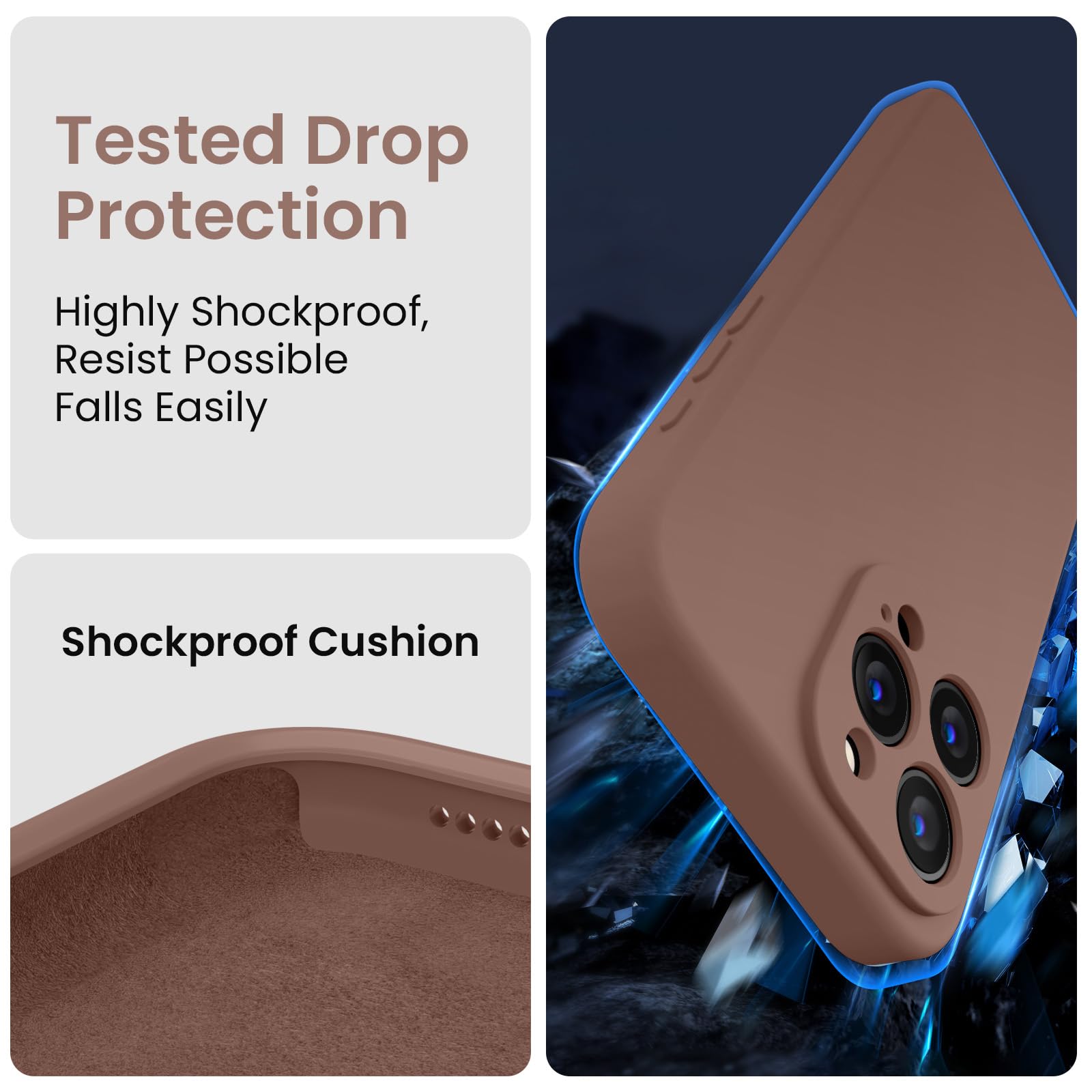FireNova Designed for iPhone 15 Pro Max Case, 6.7", Light Brown