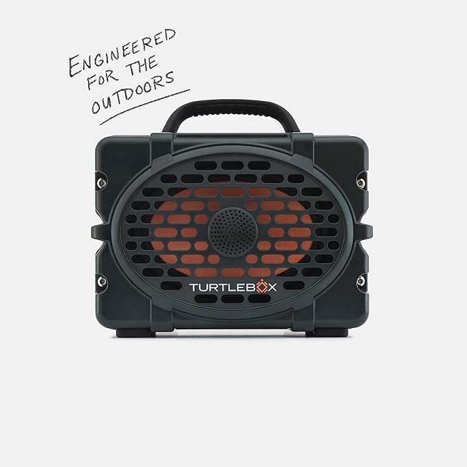 Turtlebox Original Gen 3: Portable Outdoor Bluetooth Speaker – Ultra-Loud (120dB), Waterproof (IP67), Rugged, Impact-Resistant, 3-Day Battery | Party Mode: Unlimited Pairing Stereo, Green/Camo