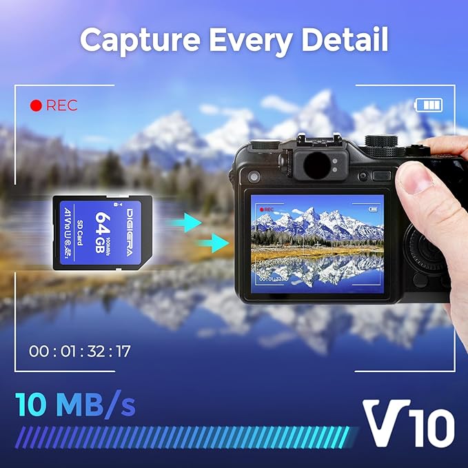 64GB CS100 SDXC UHS-I Memory Card - up to 100MB/s, C10, U1, V10, Full HD, SD Card for Computers, Digital Cameras, Home Theatre Devices, Car Navigation Systems (2 Pack)