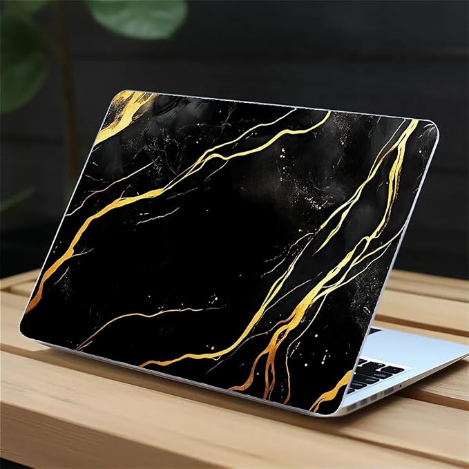 Compatible with MacBook Air 13.3 13.6 Inch Case 2022 2021 2020 2019 Plastic Hard Shell Case Cover,13.6 Air (A2681) M2 2022, Black Marble