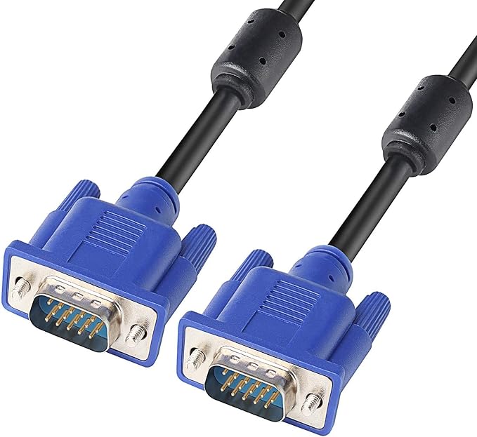 PASOW VGA to VGA Monitor Cable HD15 Male to Male for TV Computer Projector (30 Feet)