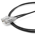TRUECABLE Cat6 Component Rated Patch Cable, Unshielded (U/UTP), 3ft, Black, 28AWG Solid Copper, Snagless 10G High-Speed Ethernet Cable, PoE++ 4PPoE 100W, UL Listed, RoHS-3, 5 Pack