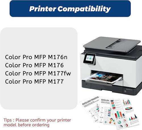 130A Toner Cartridge Compatible Replacement for HP 130 A CF350A,4 Pack