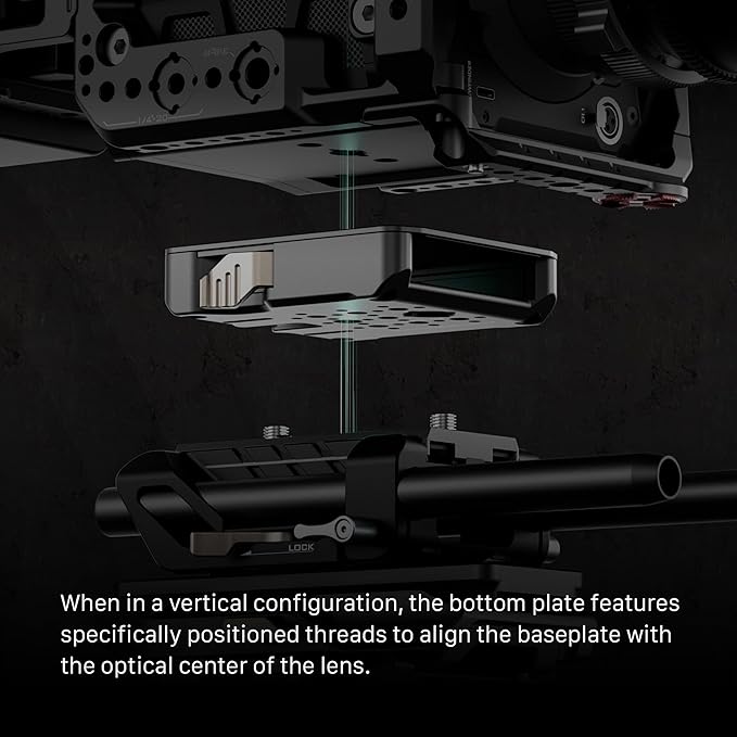 Tilta Camera Cage Base Kit Compatible with Blackmagic Pyxis 6K/ Pyxis 12K| Includes Full Cage, Top Handle, Side Handle, Side Plate, Bottom Plate & Mini Tool | ES-T21-A