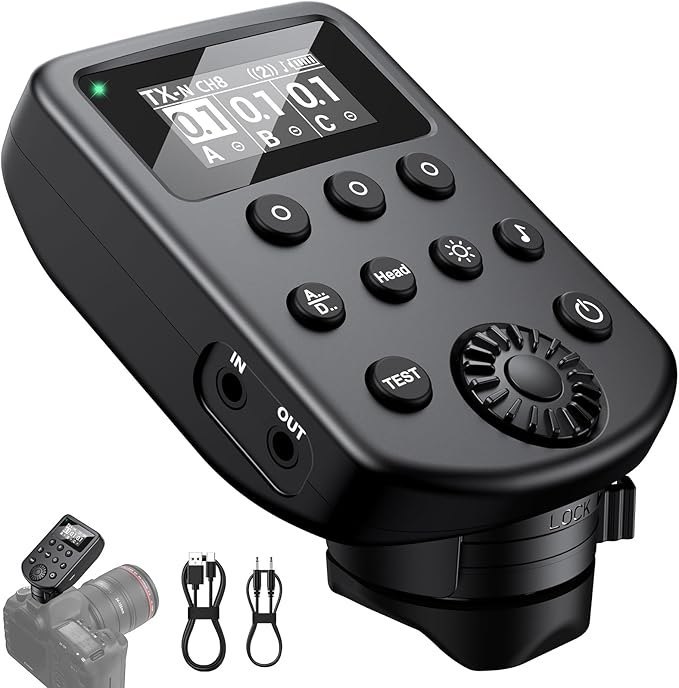 AODELAN Wireless Flash Trigger Compatible with Profoto Air1 and Air2, for Canon, for Sony, for Nikon, for Olympus,for Fujifilm Cameras 650FT Remote Control 100 Channels 6 Groups,Replaces Connect Pro