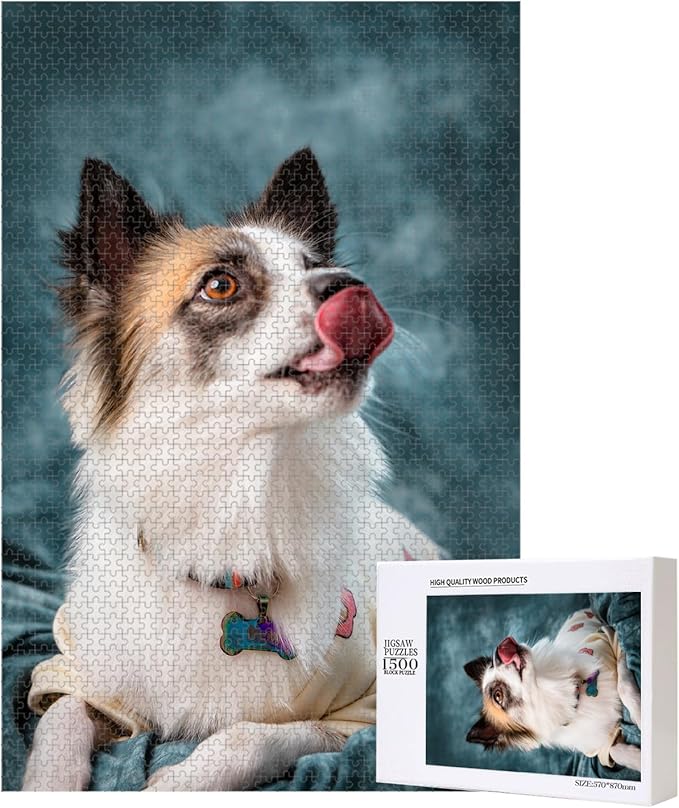 Custom Puzzle, Personalized Puzzle for Photos, Customized Puzzle 120/200/300/500/1000/1500 Pieces for Family, Christmas, Pet, Birthday, Wedding Gift