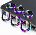 Korecase for Galaxy S25 Plus Camera Lens Protector, 9H Tempered Glass Anti Scratch Camera Screen Protector Shockproof Film Metal Ring Lens Protector for Galaxy S25+Plus,Colorful