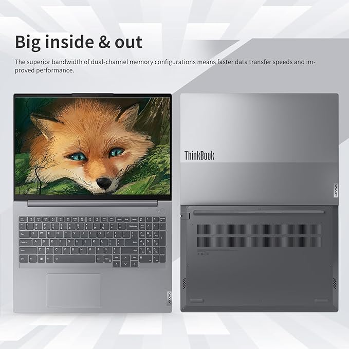 Lenovo ThinkBook 16 Business Laptop, 16" FHD+ Display, 8-Core Intel i5-13420H, 32GB DDR5 RAM, 1TB SSD, HDMI, SD Card Reader, Wi-Fi 6, Windows 11 Pro, Bundle with Targus USB-C 100W Docking Station