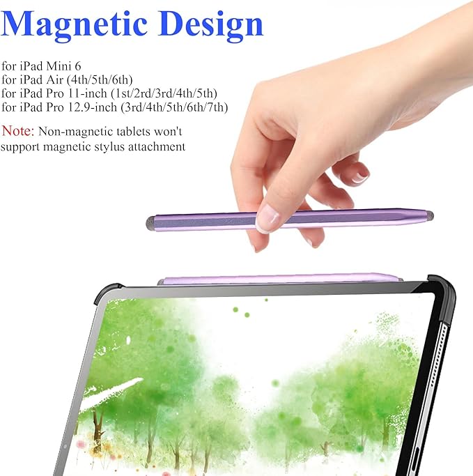 Stylus Pen for Touchscreen with Magnetic, Kenkor 2PCS Tablet Pencil for Apple iPad/iPad Air/Mini/Pro/iPhone/Android/Huawei/Cellphone/Samsung/Galaxy All Universal Touch Screen Devices (Purple/Pink)