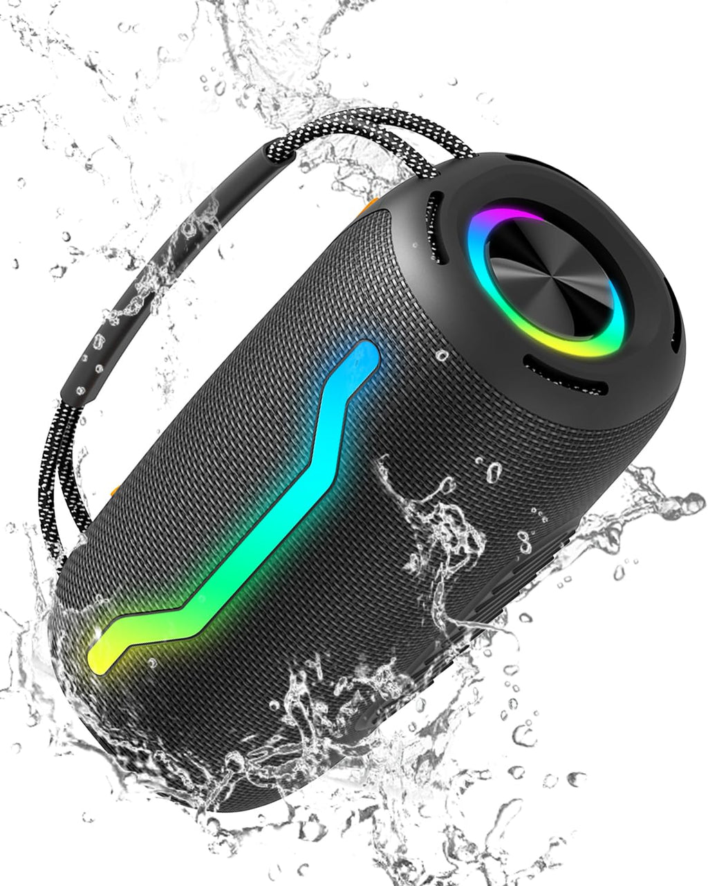 PUREMIC Portable Bluetooth Speaker with Light, Waterproof Karaoke Machine for Adults & Kids, Loud Sound and Deep Bass, Up to 8H Playtime, Support Bluetooth/AUX/USB for Home, Party, Outdoor and Travel