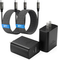 45W Super Fast Charger Type C, [2 Pack] 45 Watt USB-C Charger PD/PPS Wall Charging Block for Samsung Galaxy S25 Ultra/S25+/S25/S24/S23 Ultra/S23+/S22 Ultra/S22+/S20 Ultra, Tab S8(with 2X 8ft Cable)