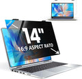 Laptop Privacy Screen 14 inch, 9H Hanging Privacy Screen for Laptop for 16:9, Acrylic HD Eye Protection Anti Glare Blue Light Laptop Screen Privacy Filter