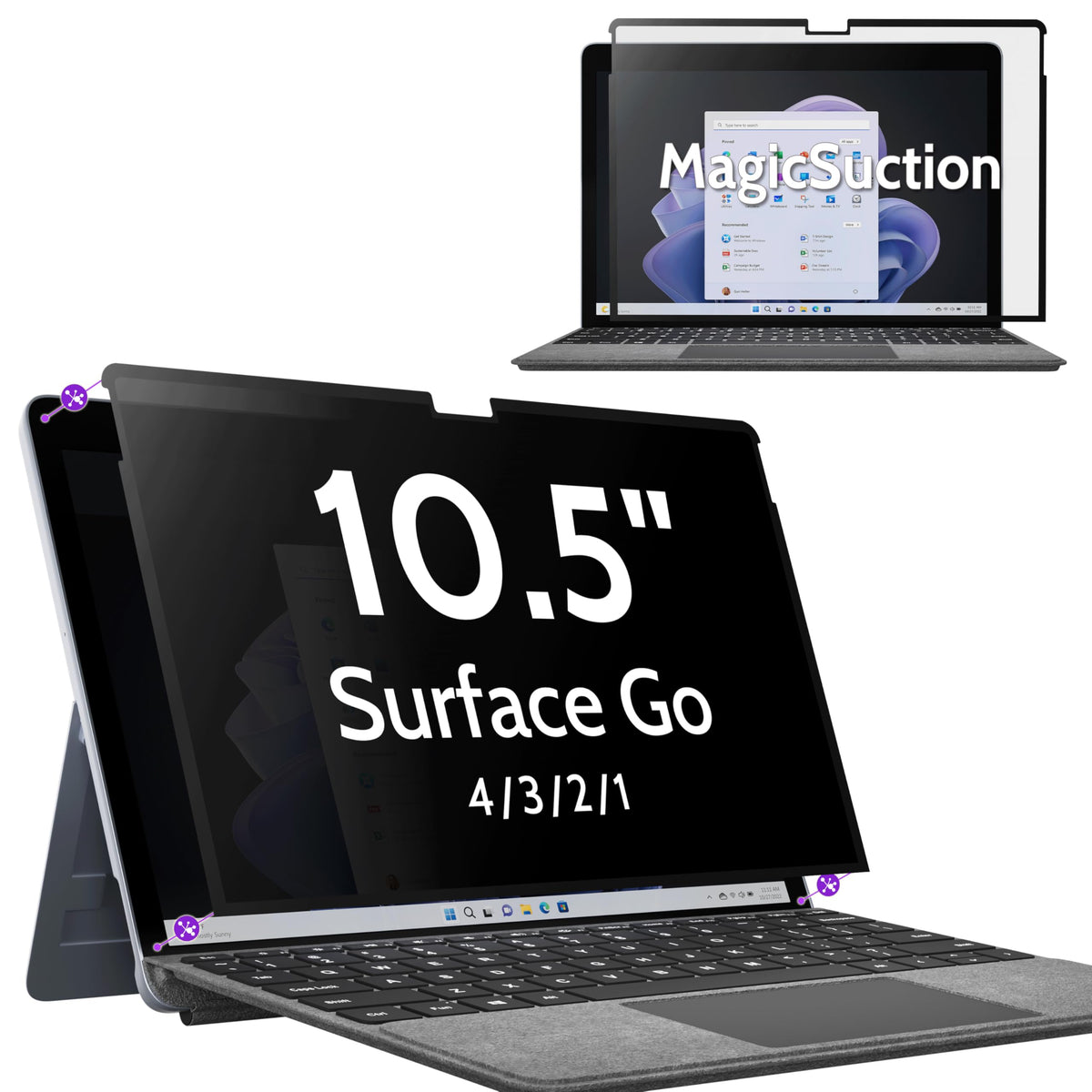 Peslv Nano‑Suction Privacy Screen for MacBook Air 15 Inch