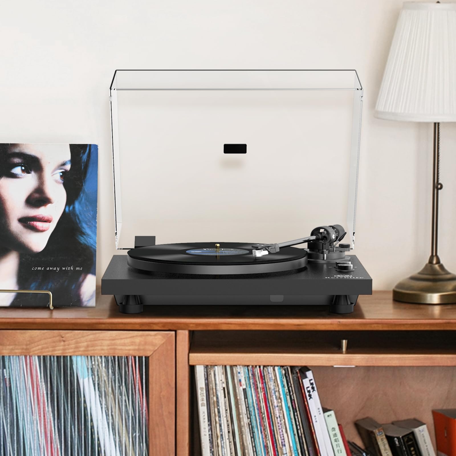 Retrolife Record Player Wireless Output Turntables AT-3600L Cartridge Black