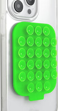 Sonix | Magnetic Silicone Suction Cup Phone Mount for iPhone | Compatible with MagSafe | Bright Fluorescent Green | Neon Green