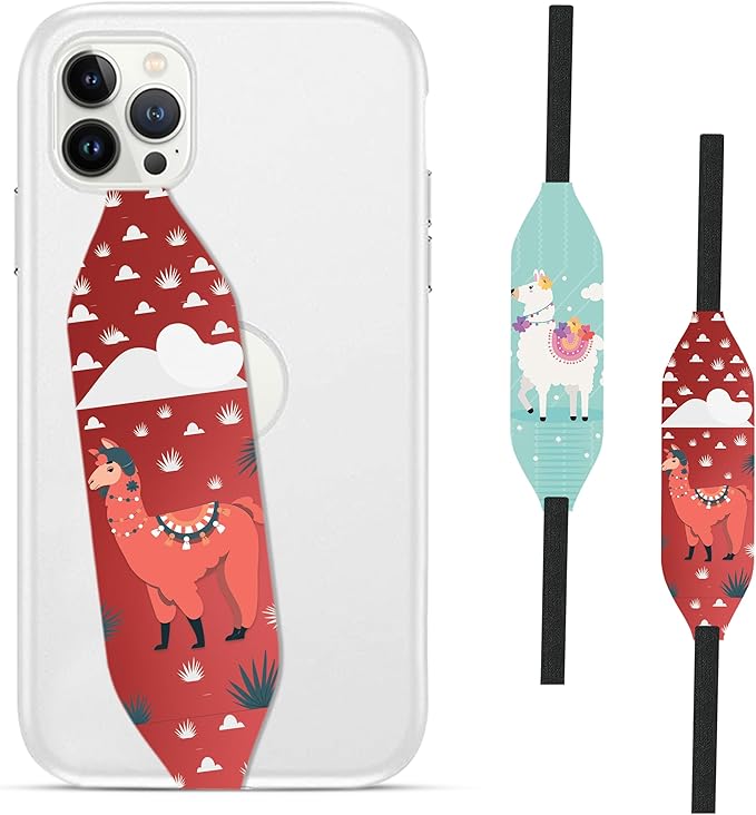 Phone Grip Strap - Reversible Finger Holder for Phone Back, Customizable Anti-Slip Design, Wireless Charging Compatible Detachable Holder for iPhone - Como se Llama