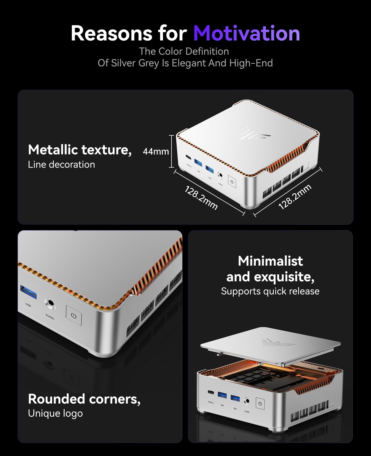 KAMRUI P2 Mini PC Windows 11 Pro, Intel i5-12600H 12 Cores/16 Threads