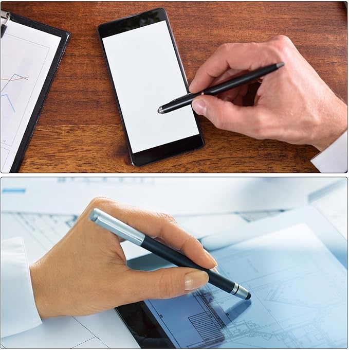 MECCANIXITY 6pcs 7.5mm Stylus Pen Fine Tips Conductive Fiber Capacitive Touch Screen Pens Tip Universal Replacement