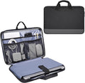14 15 Inch Waterproof Laptop Sleeve Men Women TSA Briefcase for MacBook Pro 14 M4/M3/M2/M1, Macbook Air 15 M4/M3, Dell Inspiron 14/XPS 15, Lenovo Acer HP ASUS Chromebook 14 Carring Case, Black