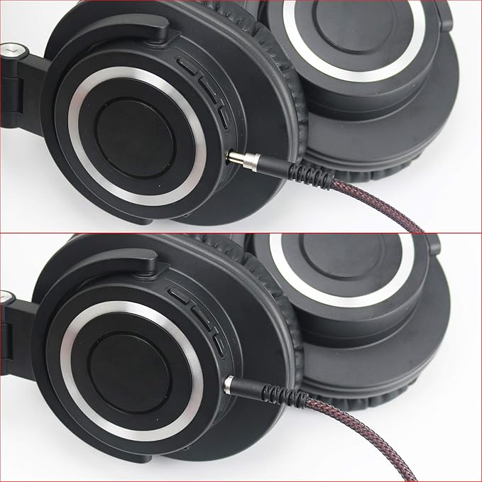 NewFantasia Replacement Audio Upgrade Cable Compatible with Audio-Technica ATH-M50xBT, ATH-AR3BTBK, ATH-SR50BT, ATH-ANC9, ATH-ANC7B, ATH-SR5BTBK, ATH-S700BT Headphones 3meters/9.9ft