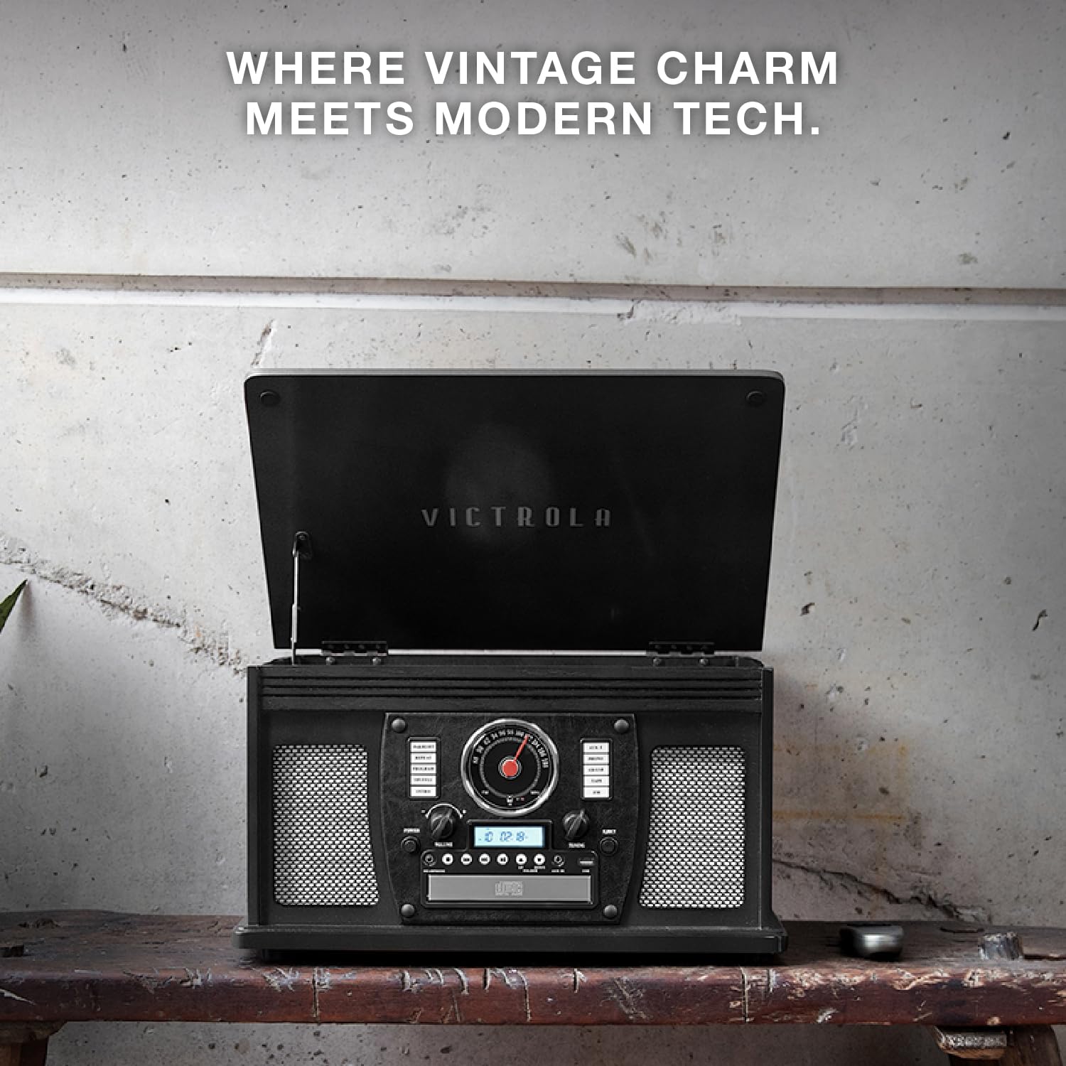 Victrola Navigator - 8-in-1 Bluetooth Record Player - Black