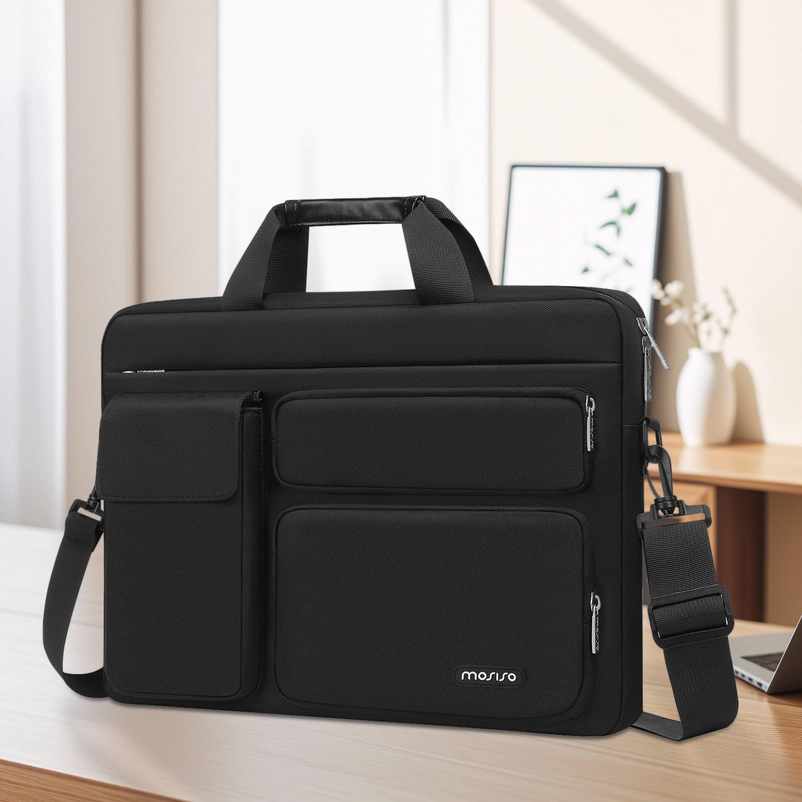MOSISO Laptop Shoulder Bag 17.3 inch, 17-17.3 inch Computer Bag