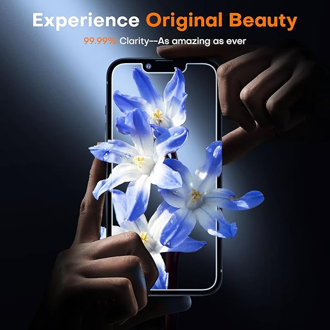 TOCOL for iPhone 16e Privacy Screen Protector/iPhone 13 Privacy Screen Protector True 25°Anti Spy 9H+ Hardness Tempered Glass for iPhone 13 Full Coverage Screen Protector Easy Installation 2 Pack