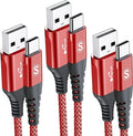 USB Type C Charger Cable [3Pack,10ft+6.6ft+3.3ft], Power Charging Cable for Kindle Fire HD 10 9th 2019 8 10th 2020 Paperwhite 11th 2021 Generation, Samsung Galaxy S21 S20 S10 A13 A33 A53