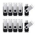 Aiibe 16 GB Flash Drive 10 Pack Bulk 16GB USB Flash Drives 2.0 USB Stick Thumb Drive USB Drive Pack, Black