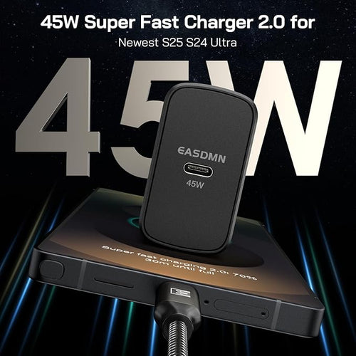 25W Super Fast Charger Type C, [2 Pack] USB-C Charger PD/PPS Wall Charging Block for Samsung Galaxy S26 Ultra/S25 Ultra/S25+/S25/S24/S23 Ultra/S23+/S22 Ultra/S22+/S20 Ultra,Tab S8(with 2X 3.3ft Cable)