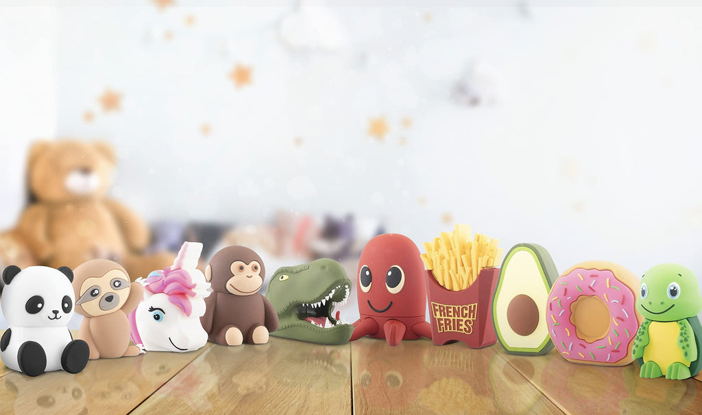 Funx Accessories Avocado Bluetooth Wireless Speaker, Animal Design for Kids of All Ages, Average 3 Hours of Playtime, 3W Output, Compatible with iPhone and Android Devices