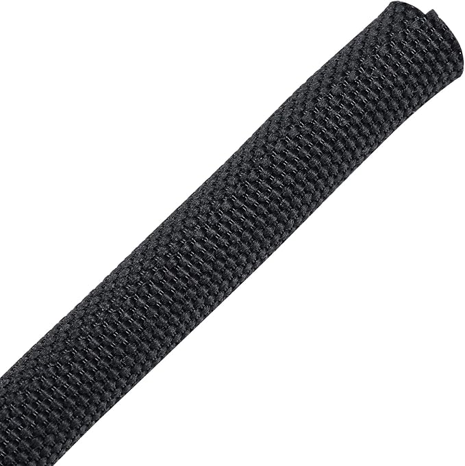 Cord-Protector Wire Loom Tubing Split Braided Sleeves Used to Wrap and Protect Wires & Organize Cables & Hide and Conceal Harness (5/16" - 54 Feet)