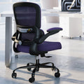 TRALT Office Chair - Ergonomic Desk Chair with Adjustable Lumbar Support, Mesh Computer Chair, Executive Chair for Home Office Comfortable Lumbar Support (1, Violet)