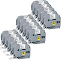 15-Pack 12mm 0.47 Inch Laminated White TZe Tz Tape Replace for Brother Label Maker Tape TZe-231 Compatible with P Touch Label Maker PT-D210 PT-D220 PT-D200 PT-H100 PT-D400 PT-D600
