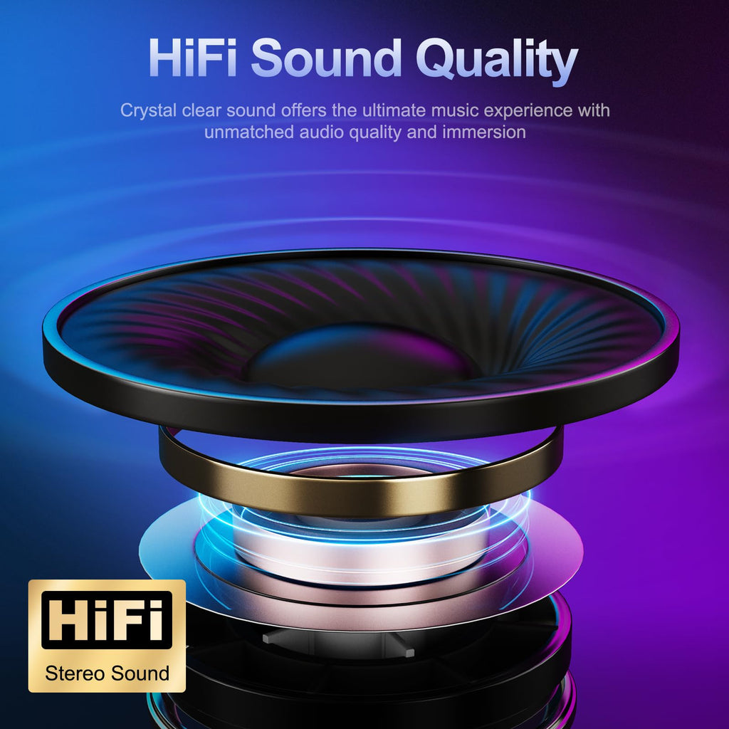 Bluedee Computer Speakers for Desktop PC, Bluetooth & USB PC Sound Bar RGB
