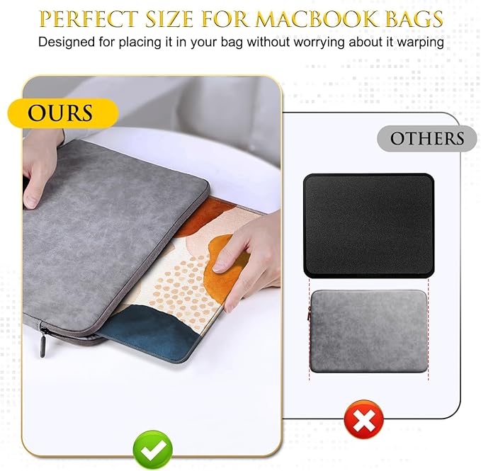 JIKIOU 3 Pack Mouse Pad with Stitched Edge, Comfortable Mouse Pads with Non-Slip Rubber Base, Washable Mousepads Bulk with Lycra Cloth, Mouse Pads for Computers Laptop Mouse 10.2x8.3x0.12in Boho