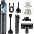 Car Vacuum Portable with 16000Pa Powerful Suction, Handheld Vacuum Cordless Rechargeable Blow & Suction 4 in 1, Small Vacuum Cleaner for Car, Home, Office, Outdoor (Grey)