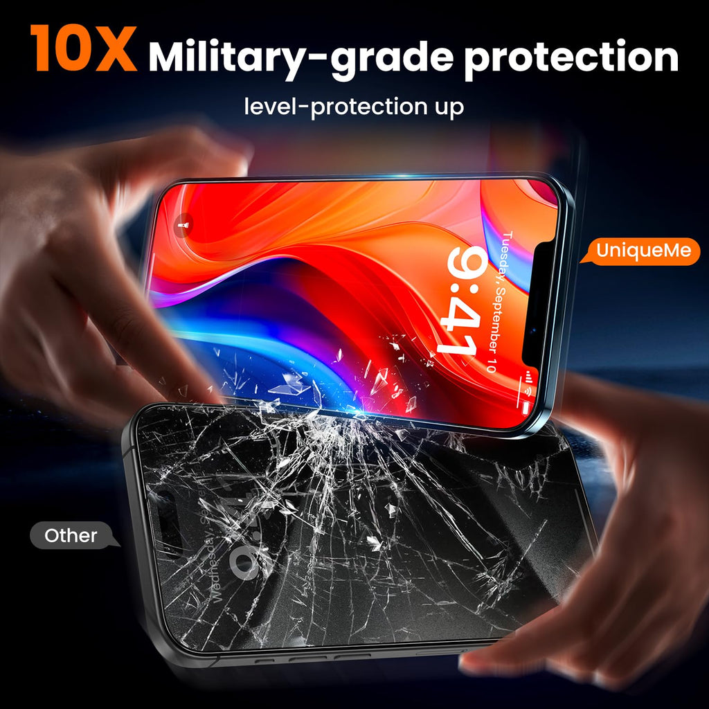 UniqueMe for iPhone 12 Pro Max Screen Protector - 2 Packs