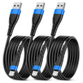 OIITH MFi Certified for iPhone Charger Cable 3 Pack 6 Ft, Long for Lightning Charging Cord, Fast 2.4A for iPhone USB Cord Compatible with iPhone12/11/XS/Max/XR/X/8/8P/7P/6/iPad - Blue