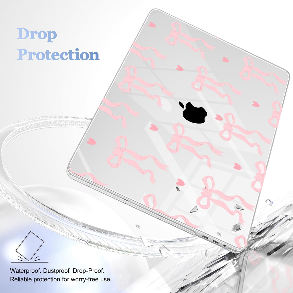 Lepeoac for MacBook Pro 16 inch Case 2019 2020 Release Model A2141, Plastic Hard Shell Cover with Keyboard Cover & Screen Protector for MacBook Pro 16 inch with Touch Bar & Touch ID, Bow