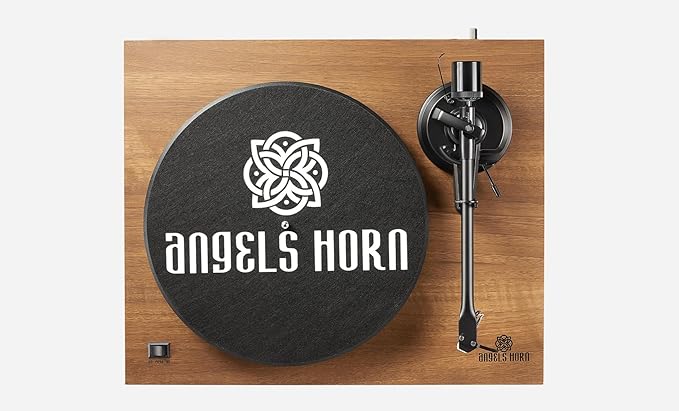 ANGELS HORN Turntable, Vinyl Record Player, Built-in Phono Preamp, Belt Drive 2-Speed, Adjustable Counterweight, AT-3600L (Upgraded Bluetooth Version)