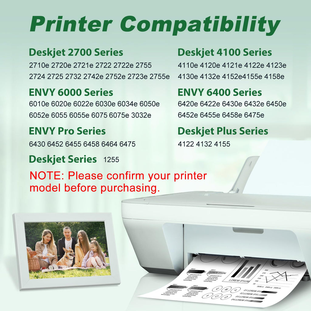 MYTONER 67XL Black Ink Cartridge Combo Pack Replacement for HP Ink 67 67xl hp Printer Ink for DeskJet 2700e 2700 2855e 2800e 2755e 2755 2734e Envy 6055e 6400 6000 Envy Pro 6452 6458 Printer (2 Black)