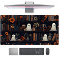 Cute Ghost Desk Mat Dark Vintage Large Mouse Pad Gaming Black Mouse Pad XXL Large Gaming Mousepad Desk Mat for Desktop Office Computer Laptop Keyboard and Mouse Mat - 31.5 X 15.7 in Desktop Protector