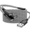 USB Splitter, 3.3FT USB A Male to 3 Female Extension Cable, USB Splitter 1 in 3 Out Support Charging and Data Transfer for Printer/Keyboard/Flash Drive/PlayStation/Laptop/LED Etc(Black)