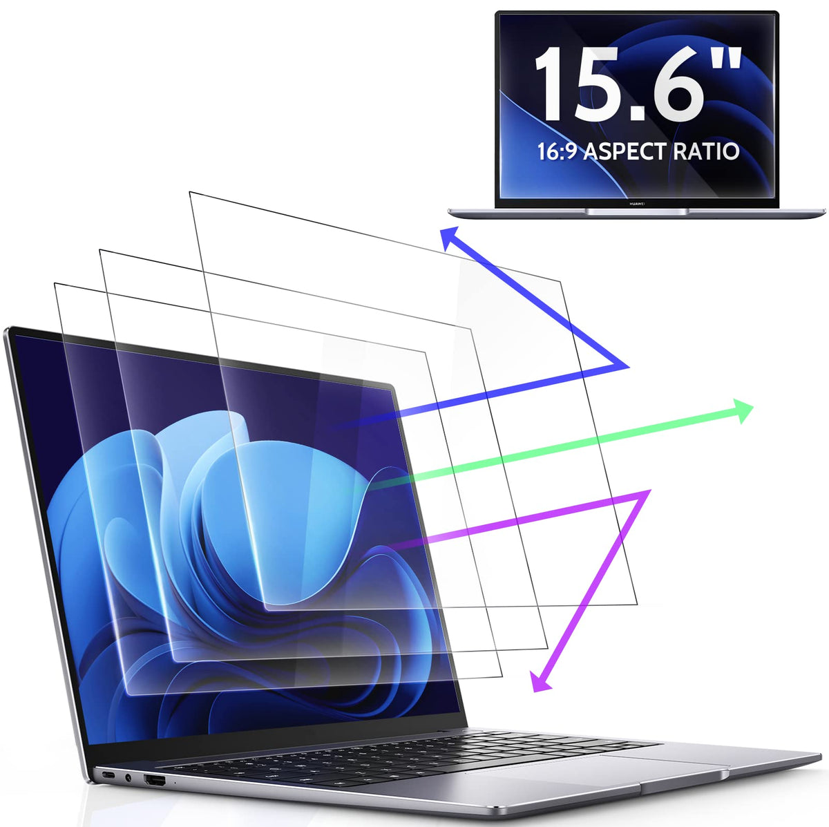 Peslv Nano‑Suction Privacy Screen for MacBook Air 15 Inch